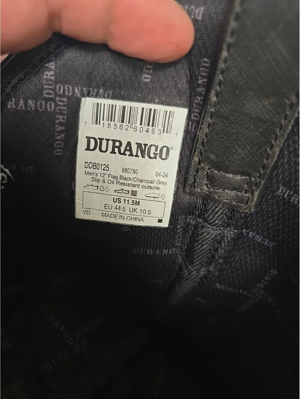 Durango Men's DDB125 Rebel Black Flag 12